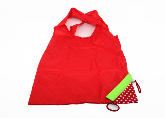 China Custom Eco Friendly Polyester Reusable Nylon Folding Shopping Bags With Pouch factory