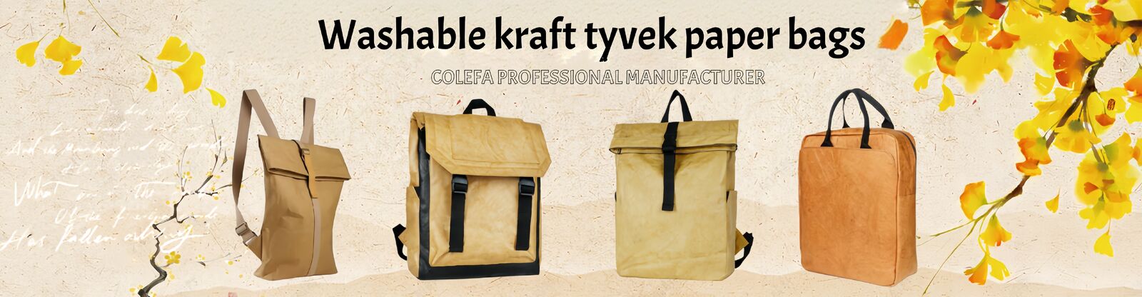 Washable Tyvek Paper Bags