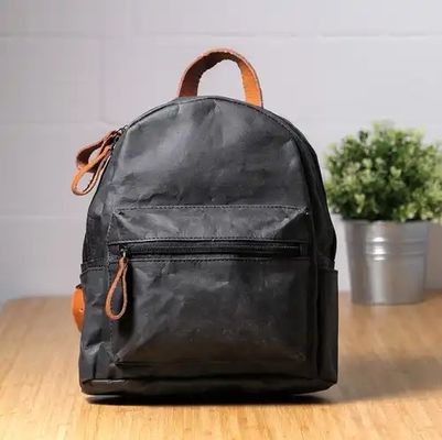 Recycled Washable Paper Backpack Eco Friendly Sustainable Waterproof Laptop Backpack