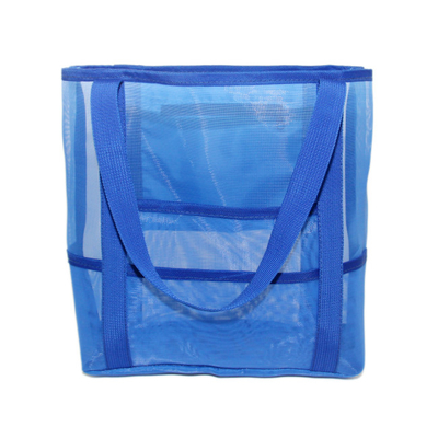 China Customized Fashion Mesh Beach Tote Bag With Nylon Material for Women factory