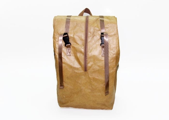 China Multi - function waterproof washable paper bags backpack tyvek kraft paper recycle backpack factory