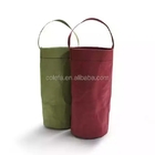 Washable Kraft Paper Single Wine Bottle Bag Thermal / Tear Resistant Portable Waterproof