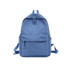 Custom Smell Proof School Canvas Backpack White Khaki Blue Black With Logo