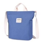 Full color custom summer black white tote bag crossbody plain cotton messenger bag canvas bag with grommet handle