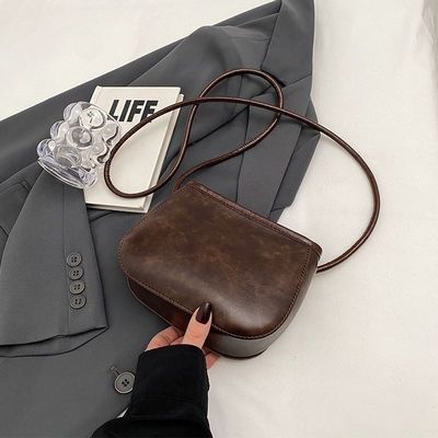 Trendy Small Bags for Women 2025 New Arrivals Fashionable Versatile Shoulder Crossbody Bag Vintage Bucket Bag Phone Pouch