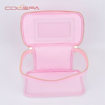 Manufacturer Direct Portable Zipper Makeup Bag PVC Waterproof Travel & Daily Organizer Transparent Cosmetic Pouch