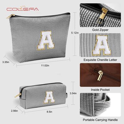 Oxford Made Custom Set Alphabet Makeup Bag Travel Personalized Combination Large Capacity Cute Travel Tote Organizer