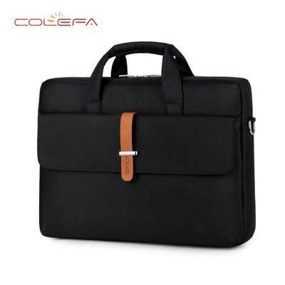 Women's 15.6-inch Splash-Resistant Laptop Sleeve with Large Capacity Oxford Crossbody Business Tote Bags with Custom LOGO