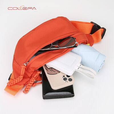 Nylon Casual Minimalist Chest Bag Orange Trendy 2026 New Style Sports Waist Bag Unisex Commuting Outing Versatile Shoulder Bag