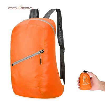 New Outdoor Foldable Skin Nylon Made Bag Super Lightweight Portable Backpack Travel Unisex Sports Storage Backpack with LOGO