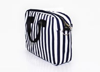 Custom Canvas Washable Shoulder Bag Shoulder Sling Bag Crossbody Black And White Stripes