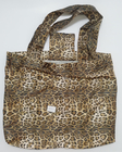 Waterproof Sexy Folding Shopping Bags Leopard Print Convenient Fold 190T Materials supplier