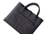 Durable business laptop briefcase washable conference felt laptop bag for men women