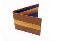 Stripes Design Washable Kraft Paper Wallet Folding Short Type For Women Or Men