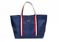 Nylon Polyester Washable Tote Bags Deep Blue Reusable Tote Shopping Bags