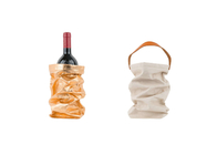 Washable Kraft Paper Wine Bottle Bags Eco Friendly With Custom Print Logo