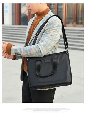 Office Best Briefcase Custom Logo For 14 / 18 / 22 Inch Hp Male Laptop Messenger Sling Bag For Men