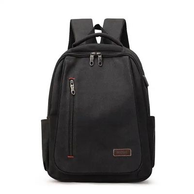 Customized Computer Washable Canvas Backpack Men Women's Travelling Backpack With USB Charging