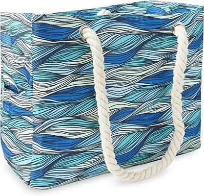 Heavy Duty Washable Cotton Canvas Bag Shoulder Tote Bag Waterproof Ristop With Zipper