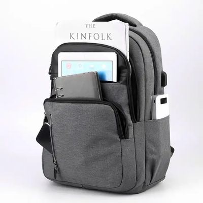 15.6'' 16" Travel USB Computer Custom Made Waterproof Washable Men Backpack With USB Charging Port