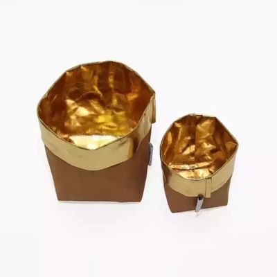 0.55mm Washble Kraft Paper Storage Bags Light Reusable Paper Bag Seedling Pots