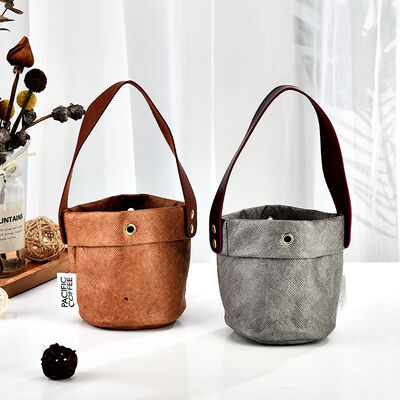 Manufacturer's Nordic-Style Textured Pre-Washed DuPont Paper Tote Bags Water-ResistantTear-Proof Waterproof Tyvek Paper Handheld Bags