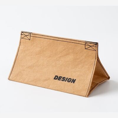 Water-Washed Kraft Kaper Bags with Logo Printing Available Wholesale Eco-Friendly Biodegradable Recyclable Paper Bags Trending