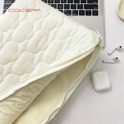 Customized Korean Cute Cloud Embroidery Pad Tablet Case 11/13/15-inch Laptop Storage Bags Polyester Made Lightweight with LOGO
