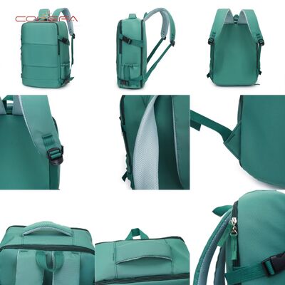 New Green Oxford Multi-Functional Backpack College Student Laptop Bag Travel Book Bag Waterproof Outdoor Short Trip Backpack