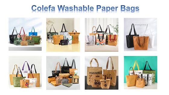 Carrying Washable Paper Backpack Simple Design Brown Kraft Paper Backpack