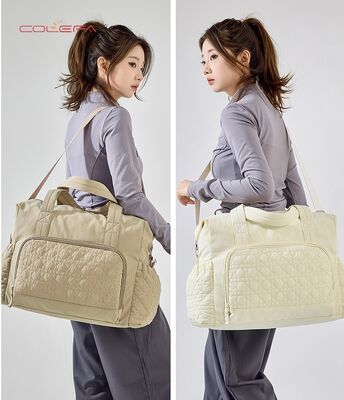 New Custom Nylon Fashion Large Capacity Travel Bag with Wet/Dry Separation Crossbody Yoga Fitness Bag & Handheld Diaper Bag