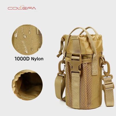 Nylon Multi-Function Portable Water Bottle Bag Outdoor Sports Large Capacity Crossbody Bottle Bag Wholesale with Custom LOGO