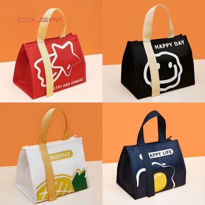 New Oxford Fashion Large Capacity Insulated Lunch Bag Student Minimalist Thickened Waterproof Triangle Insulated Lunch Bag