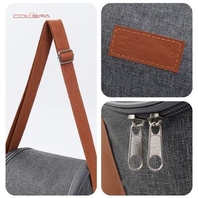 Lunch Bag with Curved Wide Opening Insulated Carrier for Commuting Oxford Thickened Insulated Bag Students' Lunch Box Wholesale