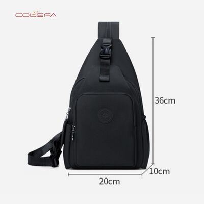 New Arrival In-Stock Outdoor Shoulder Bag Casual Large Capacity Oxford Fabric Crossbody Chest Bags Lightweight Dual-back Backpack