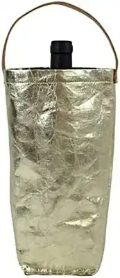 Portable Single Wine Bottle Carrier Bags With Carrying Handle Recycled Biodegradable