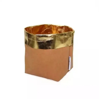 0.55mm Washble Kraft Paper Storage Bags Light Reusable Paper Bag Seedling Pots