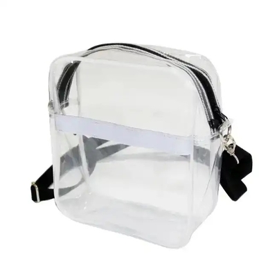 Clear Transparent Messenger Crossbody Bag Detachable Strap For Guys