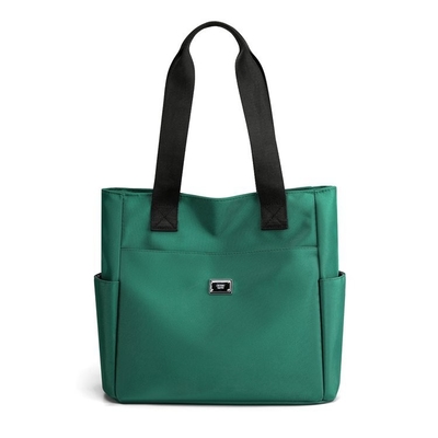 Custom Waterproof Women Hand Bags Nylon Tote Bag With Pocket And Zipper