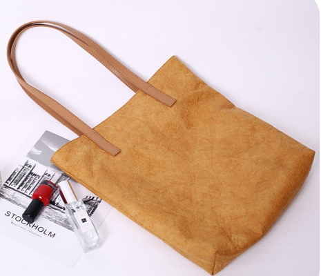 Oem Washable Paper Tote Bag Printed Custom Made Biodegradable Recycled Eco Friendly