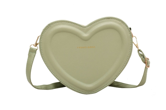 Women Heart Shape Small Leather Crossbody Bag With Shoulder Strap