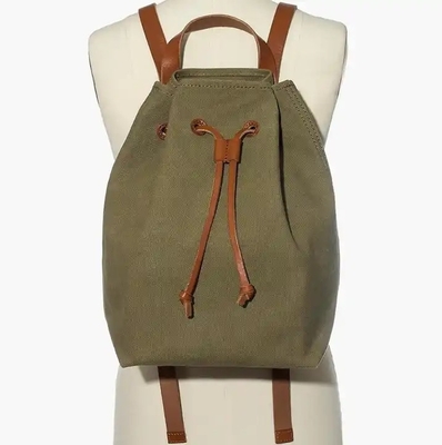 Customize Canvas Drawstring Backpack Environmental Protection