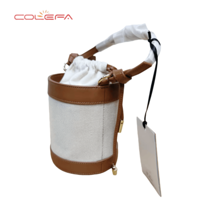 Colefa Made in China Brand Lovely Ladies Gathered Opening Round Handbags Clutch Bag Girls Women's Cylindrical Outdoor Bag