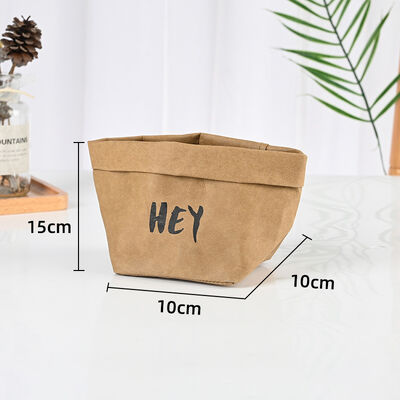 Manufacturer Wholesale Nordic-Style Washable Kraft Paper Bags Water-Resistant Tear-Proof Refrigerator Storage Bags Reusable