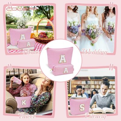 Oxford Made Custom Set Alphabet Makeup Bag Travel Personalized Combination Large Capacity Cute Travel Tote Organizer