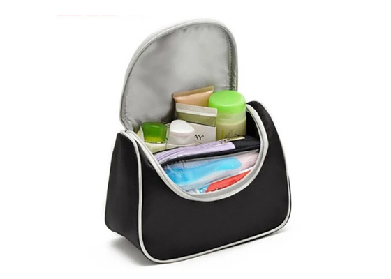 Promotional makeup toiletry bag polyester cosmetic bag with custom print logo