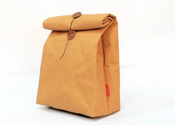 Fashion Design Reusable 0.55 Washable Kraft Paper Cooler Lunch Bags Reusable Snack And Sandwich Bags