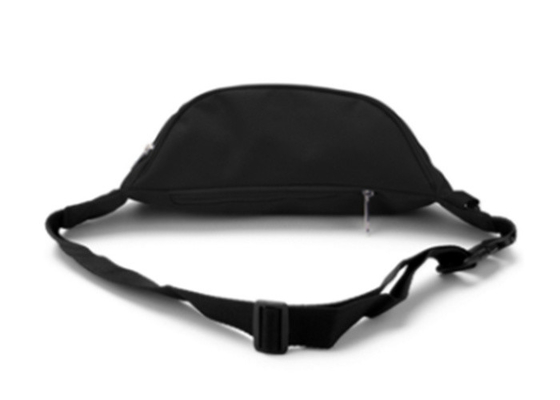 Promotional Black Microfiber Multi Pockets Travel Organizer Running Sport Waist Bag