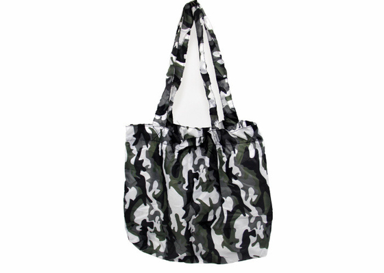 Wholesales Good Quality Custom Camouflage Color 50D Polyester Fold Shopping Bag